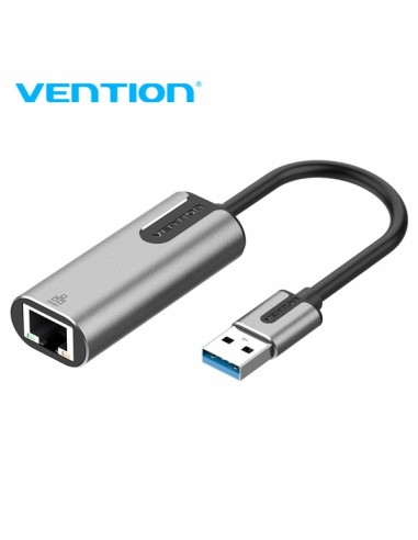 Vention Adaptador USB 3.0 a RJ45 1000Mbps - 0.15m - Color Gris