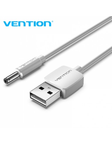 Vention Cable Conversor USB Macho a DC 3.5mm Macho - 1m - Color Blanco