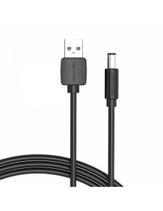 Vention Cable Alimentacion USB-A Macho a DC 5.5mm - 0.5m - Color Negro