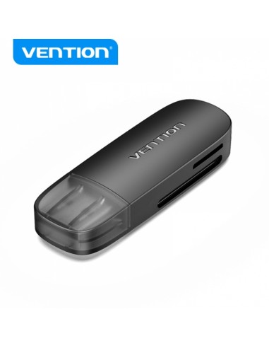 Vention Lector de Tarjetas Externo USB 2.0 - Color Negro