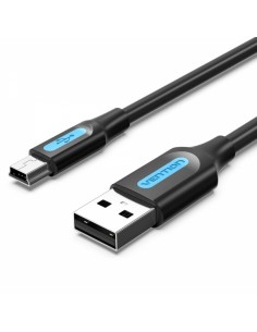 Vention Cable USB 2.0 Macho a MiniUSB Macho - 2m - Color Negro