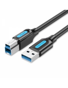 Vention Cable USB-B 3.0 Macho a USB Macho - 1m - Color Negro