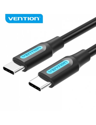 Vention Cable USB-C Macho a USB-C Macho - 0.5m 3A PD60W - Color Negro