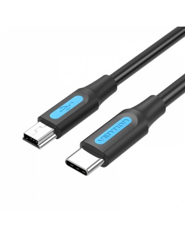 Vention Cable USB-C Macho a MiniUSB Macho - 1m - Color Negro