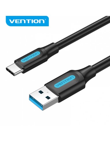 Vention Cable USB-A 3.0 Macho a USB-C Macho - 1m - 3A 60W 5Gbps - Color Negro
