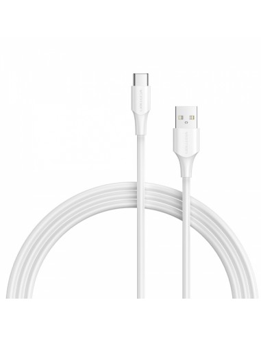 Vention Cable USB-A Macho a USB-C Macho - 2m - 3A - 60W - 480Mbps - Color Blanco
