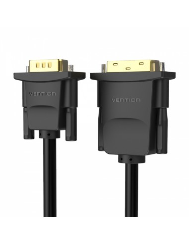 Vention Conversor DVI Macho a VGA Macho - 1.5m - Color Negro