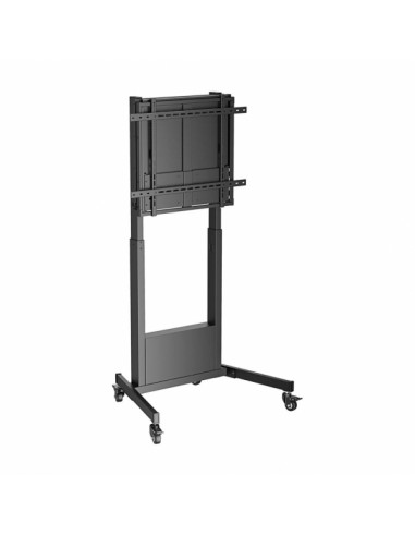 Aisens Soporte de Suelo Contrapeso con Rueda para Monitor TV de 60 -100-- Acero de Alta Resistencia - Ajuste de Altura sin