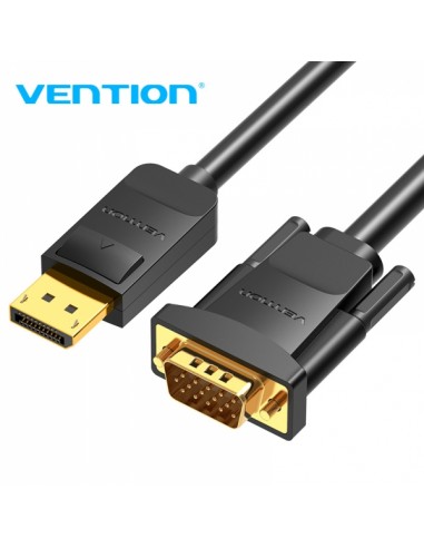Vention Cable Conversor Displayport Macho a VGA Macho - 1.5m - Color Negro