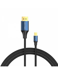 Vention Cable Conversor DisplayPort Macho a Mini DisplayPort Macho 1.4 8K - 2m - Color Negro y Azul