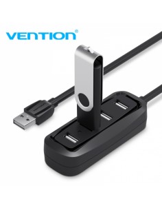 Vention HUB 4 en 1 USB2.0 a 4xUSB2.0 - 0.5m - Color Negro