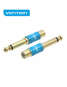 Vention Adaptador RCA Hembra a Jack 6.5 Macho - Color Azul