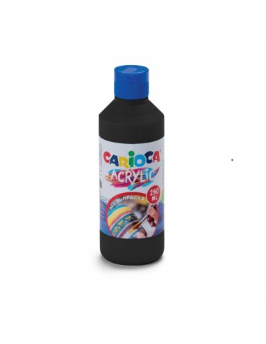 Carioca Botella de Tempera Acrilica - 250ml - Colores Brillantes - Resistente a la Luz - Efecto Tridimensional - Apto para