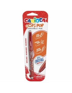 Carioca Oops Boligrafo Borrable - Tinta Termo Sensible - Empuñadura Texturizada - Punta de 0.7mm - Doble Goma - Recambios