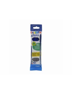 Carioca Sfera Flowpack Pack de 4 Boligrafo - Punta Ø 1mm - Capuchon y Retro del Color de la Tinta - Escritura Super