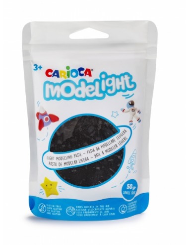 Carioca Modelight Pack de Pasta de Moldear Super Ligera - Elastica y Maleable - Se Seca al Aire - No Ensucia las Manos -