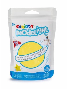 Carioca Modelight Pack de Pasta de Moldear Super Ligera - Elastica y Maleable - Se Seca al Aire - No Ensucia las Manos -