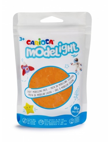 Carioca Modelight Pack de Pasta de Moldear Super Ligera - Elastica y Maleable - Se Seca al Aire - No Ensucia las Manos -