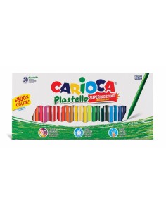 Carioca Pack de 30 Plasticeras - Extra Limpias - No Dejan Color en las Manos - Duran Tres Veces mas - Colores Brillantes y