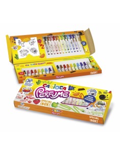 Carioca Pack de 30 Rotuladores Perfumados - Tinta Lavable - Aromas Naturales - Libre de Sustancias Alergenicas - Punta Conica