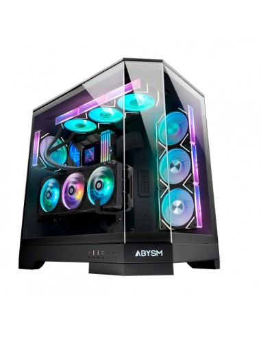 Abysm Danube Sava H600 Black Caja Torre E-ATX-ATX-ITX-Micro ATX - Lateral y Frontal Cristal Templado - 3.5" y 2.5" -