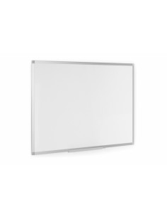 Bi-Office Ayda Pizarra Blanca Melaminada Doble Cara 900x600mm - Permite Colocacion Vertical u Horizontal - Marco de Aluminio