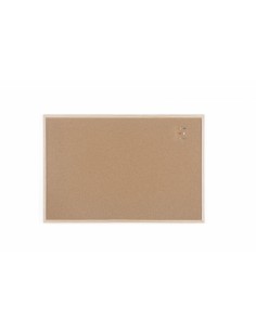 Bi-Office Tablero de Corcho Doble Cara 900x600mm Marco Natural