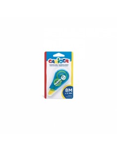 Carioca Corrector de Cinta 8mx5mm - Ideal para Cualquier Tipo de Papel - Color Blanco