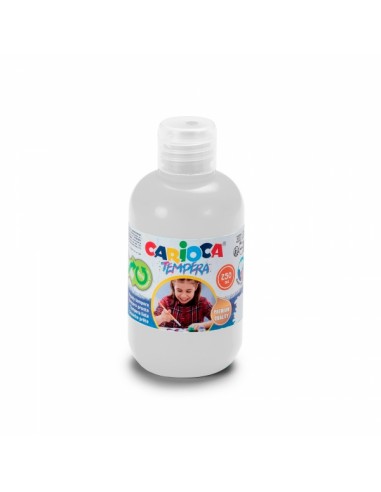 Carioca Pack de 6 Botellas de Tempera - Colores Superlavables - Faciles de Mezclar - Aplicable en Materiales Porosos - Alta