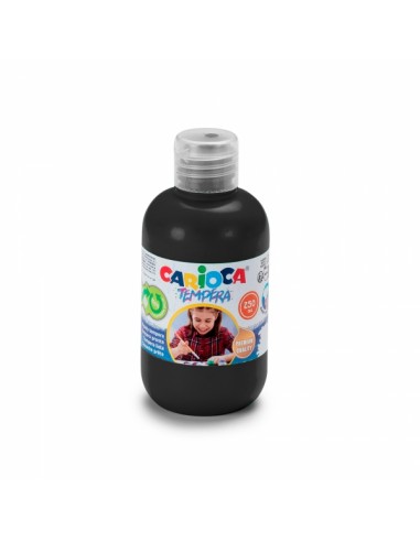 Carioca Botella Tempera 250ml - Colores Superlavables - Faciles de Mezclar - Aplicable en Materiales Porosos - Alta Opacidad