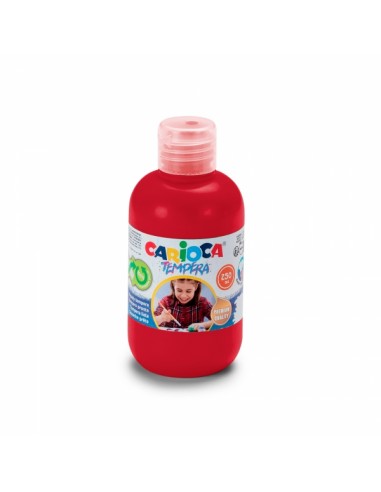 Carioca Pack de 6 Botellas de Tempera - Colores Superlavables - Faciles de Mezclar - Aplicable en Materiales Porosos - Alta