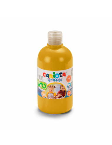 Carioca Botella de Tempera - 500ml - Colores Superlavables - Faciles de Mezclar - Aplicable en Materiales Porosos - Alta