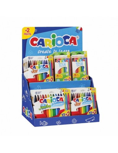 Carioca Expositor Sobremesa de 48 Unidades Surtidas 12 2 Gratis - Colores Surtidos