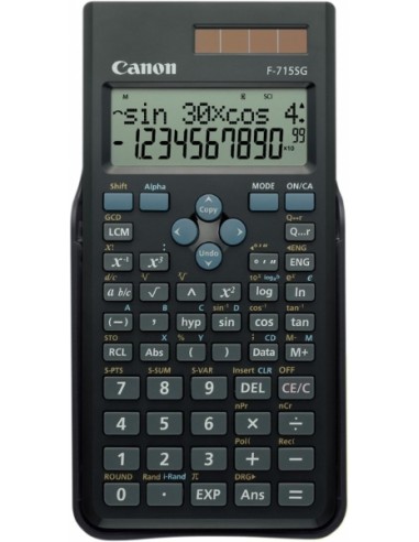 Canon F-715SG Calculadora Cientifica con Pantalla LCD 2 Lineas 16 Digitos - Calculo Interno de hasta 16 Digitos - 250