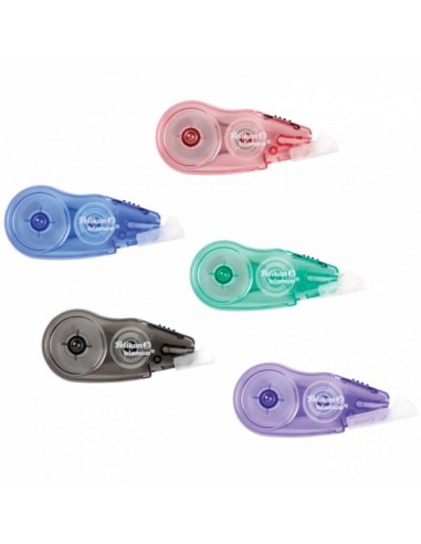 Pelikan Fancy Roller Mini Corrector 5mmx6m - Tapon para Proteger la Punta - Tornillo de Ajuste - Empuñadura de Goma