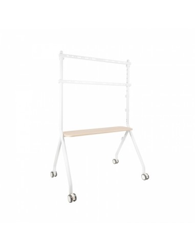 Tooq iLove Soporte de Suelo con Ruedas para Pantallas de 49-80" - Bandeja Inferior Multiusos - Ruedas con Sistema de Bloqueo