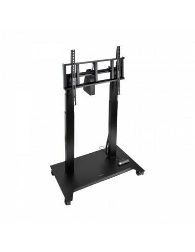 Tooq Uros Soporte de Suelo con Ruedas Electrico para Pantallas de 52-84" - Regulacion Electrica de Altura e Inclinacion -