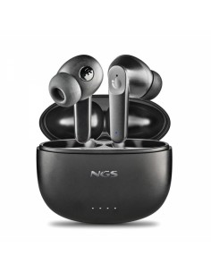 NGS Artica Hush Auriculares Bluetooth 5.3 TWS ANC - Conexion Automatica - Asistente de Voz - Autonomia hasta 4h - Base de