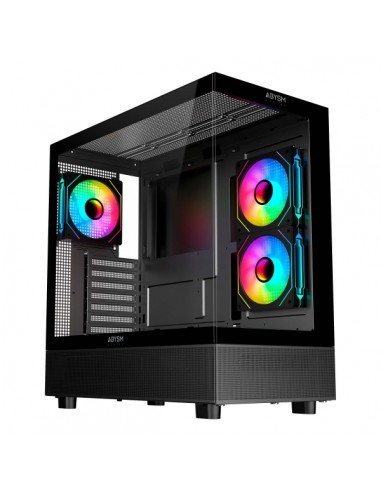 Abysm Danube Sava H400 Prime Black Caja Torre ATX-Mini-ITX-Micro ATX - Lateral y Frontal Cristal Templado - 3.5" y 2.5" -