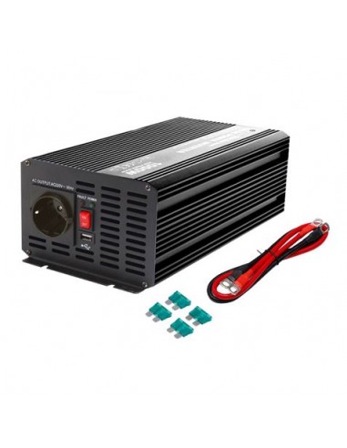 Elbat Convertidor de Corriente Onda Pura 1000W - Color Negro