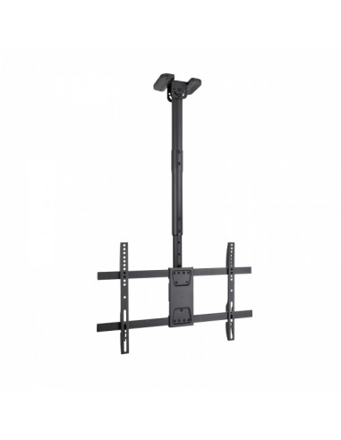 Tooq Soporte de Techo para Pantallas 43-86" - Angulo de Giro 180-- Inclinable - Gestion de Cables - Peso Max. 60kg - VESA