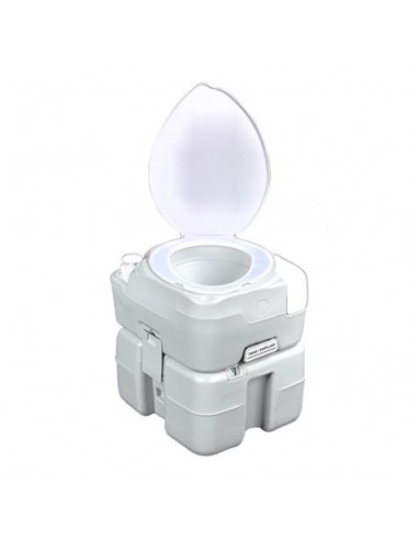 Muvip Inodoro Quimico Portatil 20 Litros Diagonal con Nivel - Color Blanco