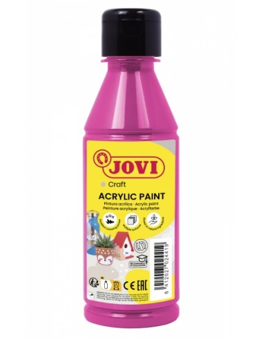 Jovi Jovidecor Acryl Pintura Acrilica Satinada - Alto Poder Cubriente - Facil Aplicacion - Multiusos - Resistente al Agua y