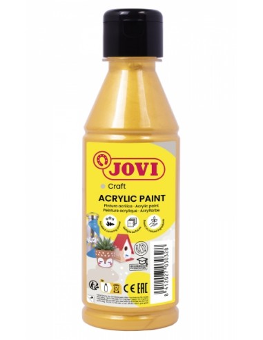 Jovi Jovidecor Acryl Pintura Acrilica Satinada - Pintura Acrilica Base Agua - Acabado Satinado - Alto Poder Cubriente -