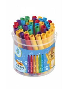 Jovi My First Felt Pen Bote 36 Rotuladores - Punta Antihundimiento - Facil Deslizamiento - Color Surtido