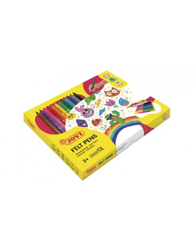 Jovi Caja de 144 Rotuladores - Amplia Variedad de Tonos - Tinta de Gran Fijacion - Punta Resistente - Capuchon Ventilado -