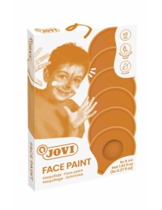 Jovi Estuche de 6 Botes 8ml Maquillaje Crema - Hipoalergenico - Base Grasa - Facil Aplicacion - Gran Cobertura - sin