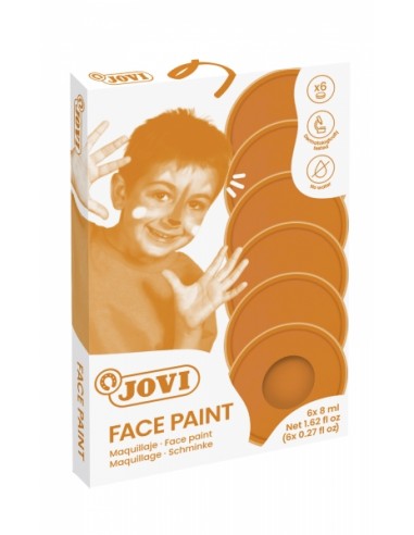 Jovi Estuche de 6 Botes 8ml Maquillaje Crema - Hipoalergenico - Base Grasa - Facil Aplicacion - Gran Cobertura - sin
