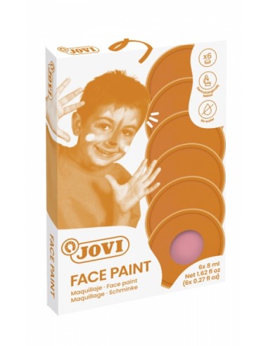 Jovi Estuche de 6 Botes Maquillaje Crema - Hipoalergenico - Base Grasa - Facil Aplicacion - Gran Cobertura - 12 Colores