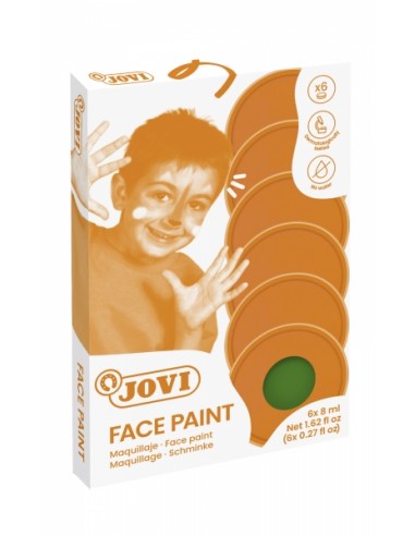 Jovi Estuche de 6 Botes Maquillaje Crema - Hipoalergenico - Base Grasa - Facil Aplicacion - Gran Cobertura - sin Parabenos -